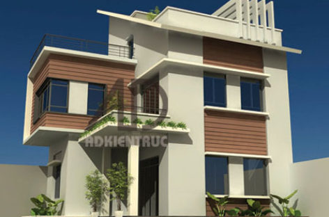 Nhà phố 3 tầng hiện đại