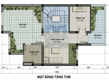 Biệt thự nhà vườn 150m2 với không gian xanh mát