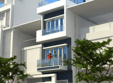 Thang tròn cho nhà lệch tầng