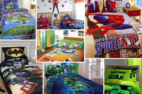 28 bộ drap trải giường hình siêu nhân cho bé trai