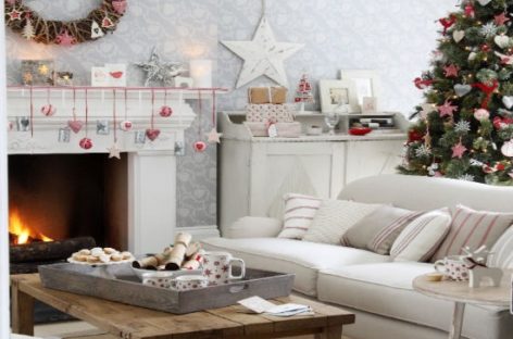 10 ý tưởng trang trí phòng khách mùa Giáng Sinh