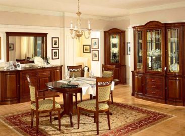 Thiết kế phòng khách và phòng ăn theo phong cách cổ điển sang trọng