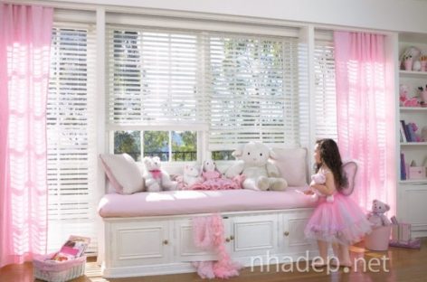 15 căn phòng màu hồng dành cho bé gái