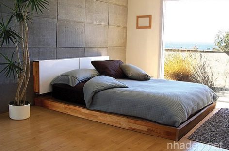 Những thiết kế giường thấp sàn cho phòng ngủ