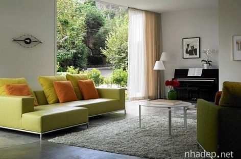Ý tưởng trang trí nội thất với màu xanh lá cây
