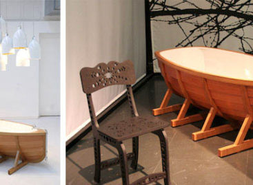 Thiết kế sáng tạo của bồn tắm bằng gỗ