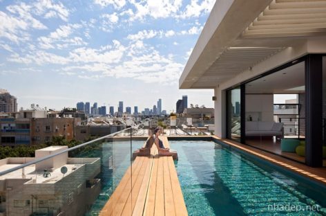 Bể bơi trên tầng 5 – sáng kiến tuyệt vời cho căn hộ hiện đại