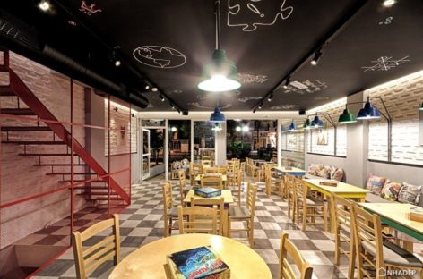 Quán Game Cafe Alaloum Board thiết kế bởi Triopton Architects