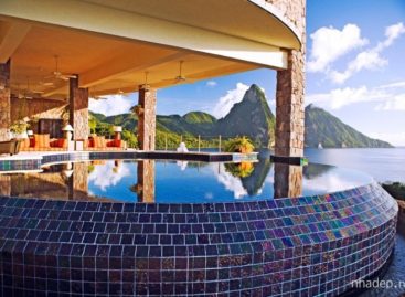 Không gian núi rừng tuyệt đẹp trong khu nghỉ dưỡng Jade Mountain