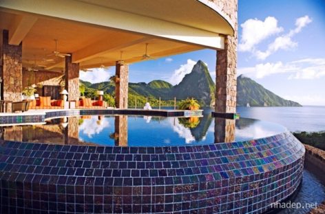 Không gian núi rừng tuyệt đẹp trong khu nghỉ dưỡng Jade Mountain