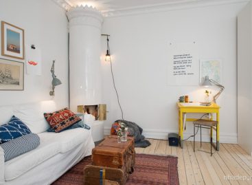 Thiết kế trẻ trung của một căn hộ nhỏ ở Gothenburg