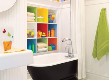 30 ý tưởng thiết kế phòng tắm tinh nghịch và nhiều màu sắc cho trẻ em