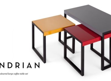 Bộ bàn cà phê Mondrian màu sắc