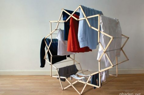 Ấn tượng với giá treo quần áo hình ngôi sao Clothes Horse