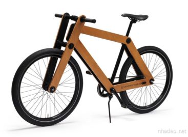 Đơn giản và gọn nhẹ với xe đạp gỗ Sandwichbike