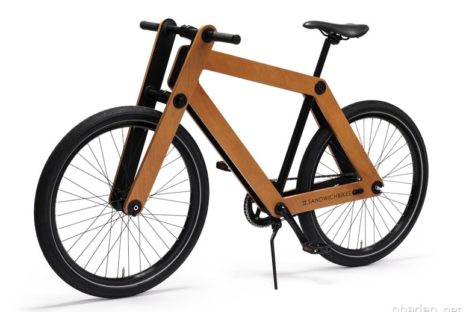 Đơn giản và gọn nhẹ với xe đạp gỗ Sandwichbike