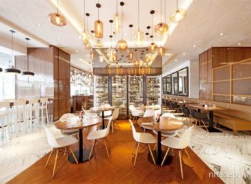 Thiết kế nhà hàng với không gian rộng rãi và tươi sáng