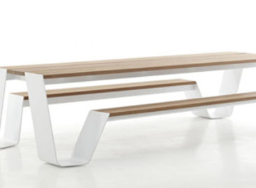 Mẫu thiết kế đầy sáng tạo kết hợp bàn và ghế cho không gian ngoại thất