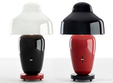 Kết hợp hai chất liệu sứ và thủy tinh trong thiết kế bộ sưu tập đèn Chinoz