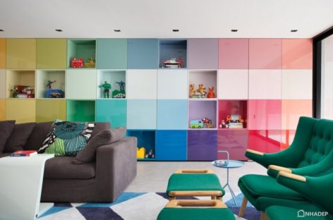 Kết cấu không gian nhiều màu sắc của ngôi nhà DM tại Brazil