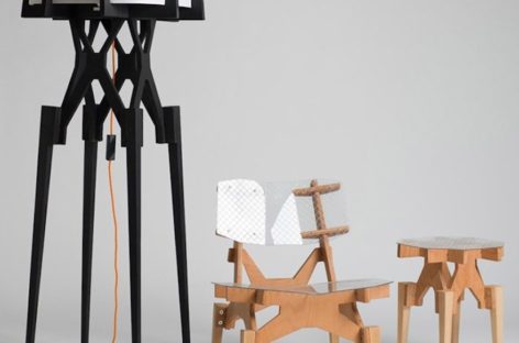 Bộ bàn ghế Electron và Lese độc đáo bởi thiết kế lắp ghép thuần túy