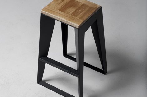 Thiết kế đơn giản của chiếc ghế đẩu quầy bar lấy cảm hứng từ văn hóa Nhật Bản