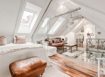 Căn hộ hai tầng ở Stockholm độc đáo với sàn nhà bằng kính