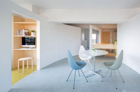 MAMM Design thêm nét mới lạ cho một căn hộ 30 năm tuổi ở Nhật