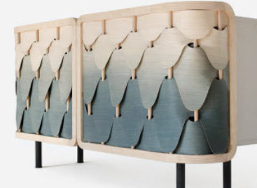 Vẻ đẹp thu hút của chiếc tủ gỗ Alato Cabinet theo phong cách ombre