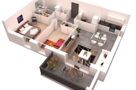 23 ý tưởng thiết kế căn hộ hai phòng ngủ (Phần 2)