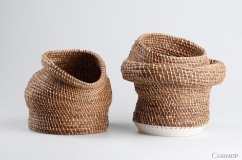 Caruma – Những chiếc bình đặc biệt kết hợp nghệ thuật đan lát và gốm sứ