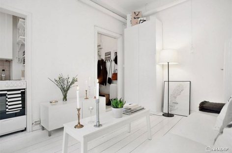 Căn hộ studio “siêu nhỏ” ở Stockholm với thiết kế Scandinavian thông minh