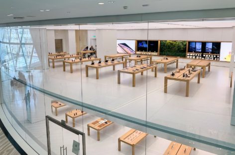 Hình ảnh Apple Store thứ hai ở Singapore bên trong sân bay Changi