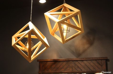 Những thiết kế đèn treo bằng gỗ ấn tượng và độc đáo